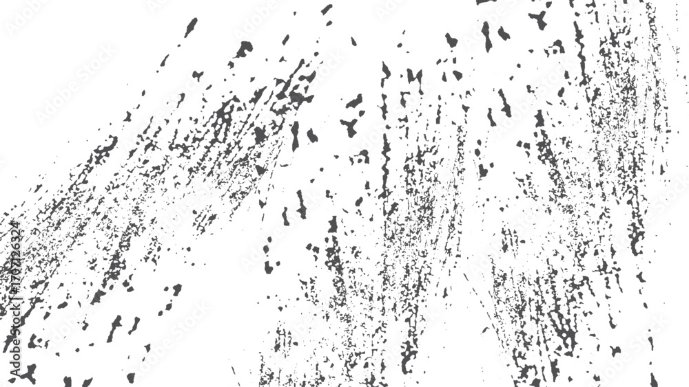 Obraz premium overlay pattern sample on transparent background, texture of cracks, chips, dot. Dirty monochrome pattern of the old worn surface.