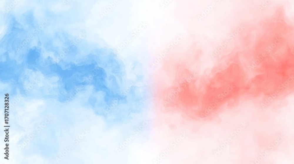 Fototapeta premium Abstract watercolor cloudy sky