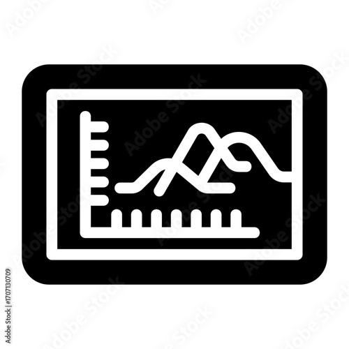 Stock Monitor Solid icon