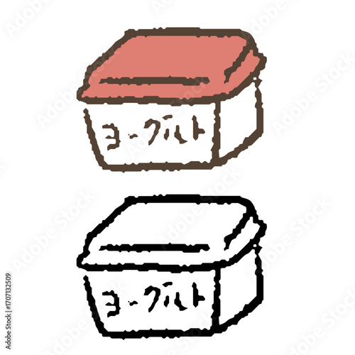 手描きのヨーグルト