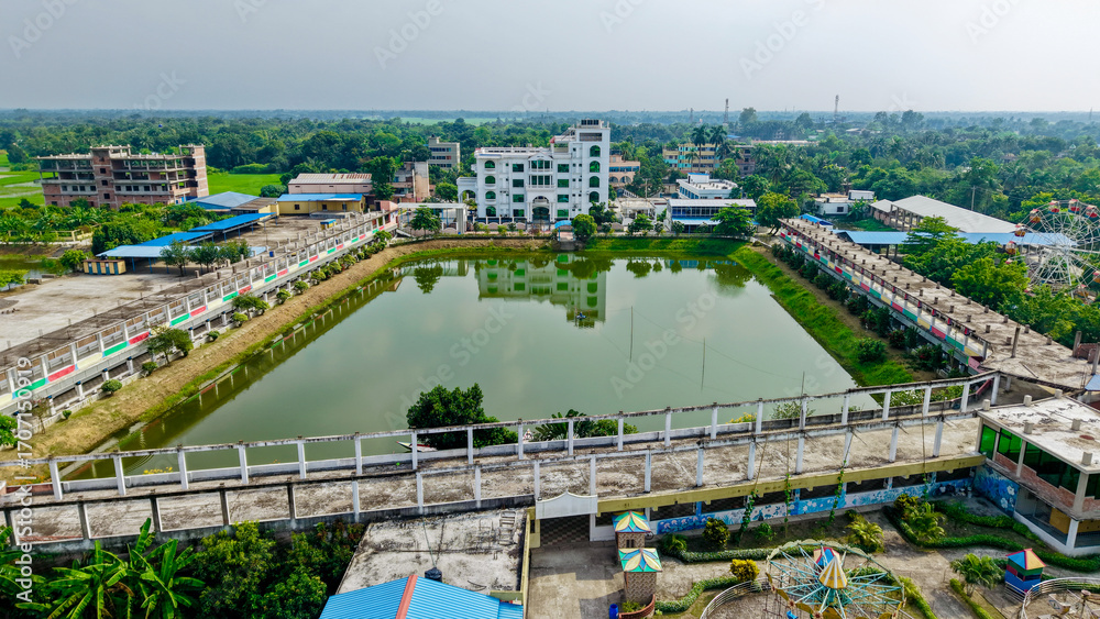 Fototapeta premium Beautiful landscape with water and sky