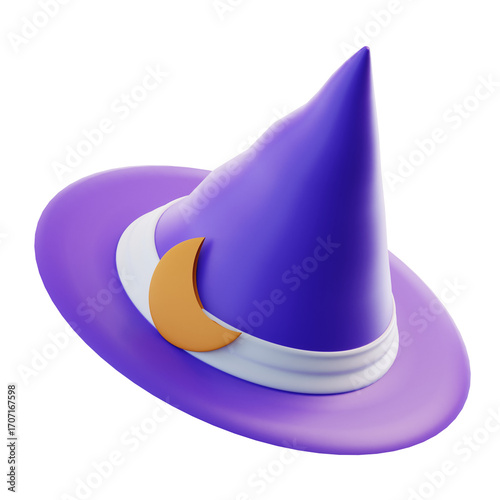 3D Illustration Witch Hat
