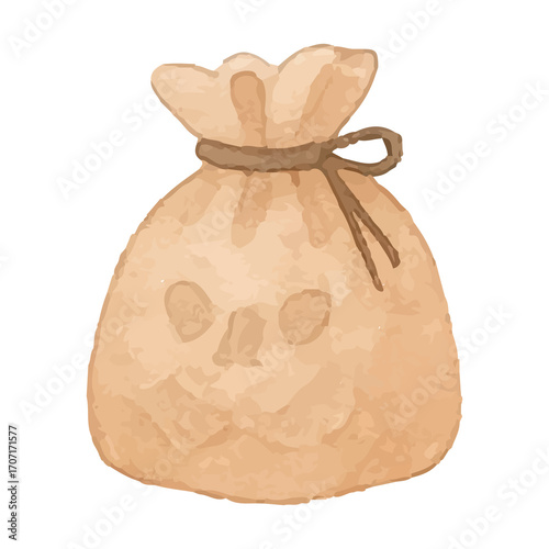 Watercolor Cute Halloween Trick-or-Treat Bag