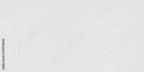 Dot white gray wave light technology texture background. Abstract big data digital concept modern white and grey dots halftone grid modern