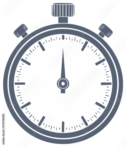 Classic stopwatch icon representing time measurement speed and precision timing
