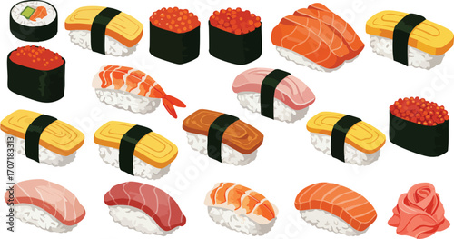 japanese sushi set
