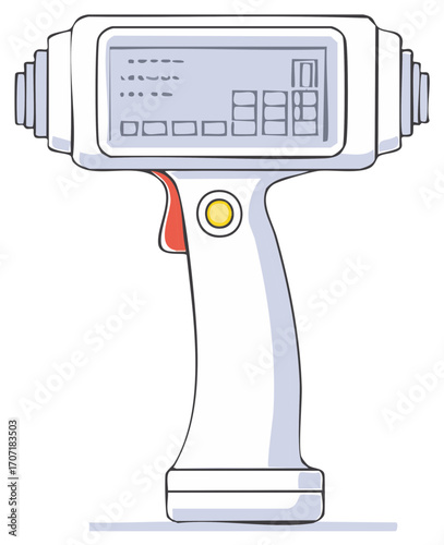 Illustration of a diagnostic device for medical or scientific uses