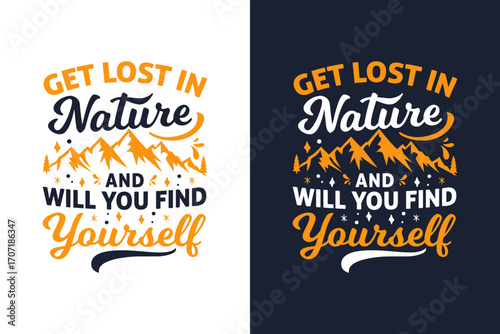 Get lost in nature and you will find yourself in typography design