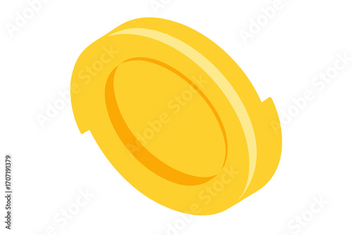 A single golden coin
