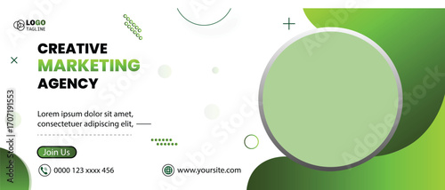 Digital marketing agency banner vector