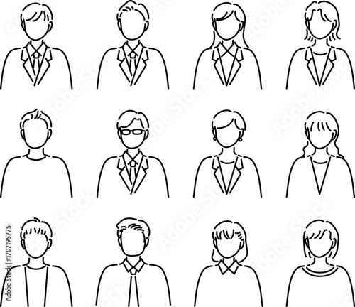 会社員男性や会社員女性やエンジニアや主婦