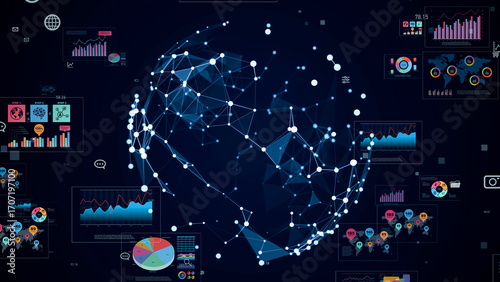 Communication network and statistics data concept