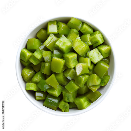 Bowl of cubed Kakadu plum png