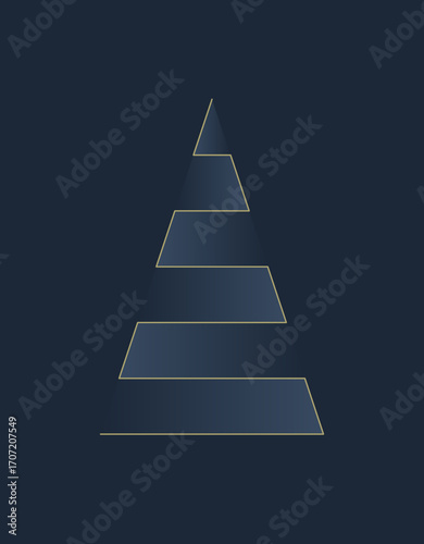 Weihnachtskarte mit edlem Tannenbaum