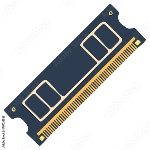 Computer RAM module for memory upgrade and PC build components