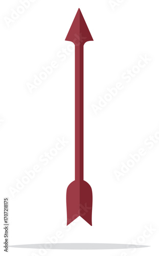 Burgundy Arrow Design Element Graphic Arts Symbol Icon Design