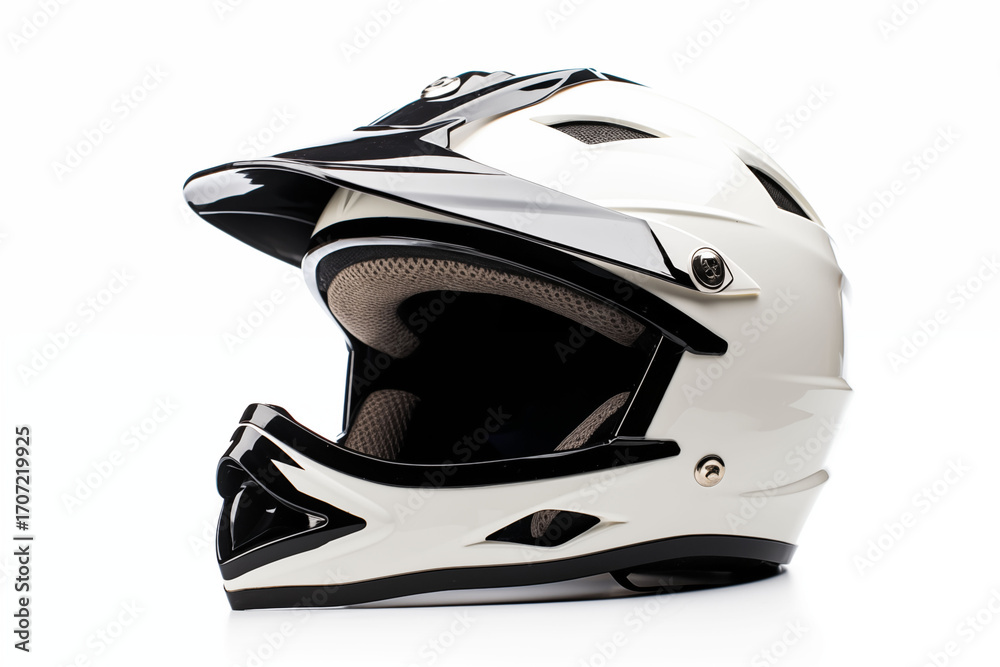 Naklejka premium Sports helmet isolated on white background