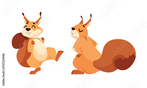 Charming Cute Cartoon Squirrel Character Animation Design for Everyone to Enjoy and Love