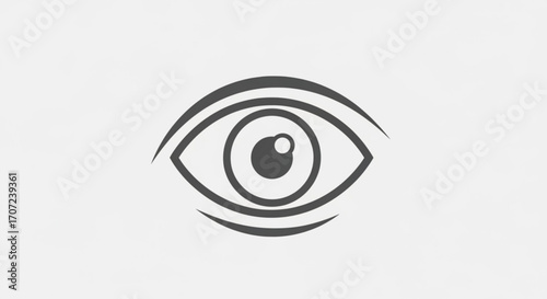 Visionary eye graphic, symbolizing clarity and insight for forward-thinking brands, perfect for security, healthcare, or technology companies seeking a modern and memorable logo