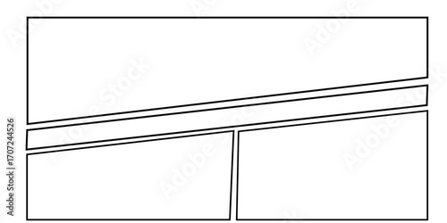 Abstract comic panel layout design