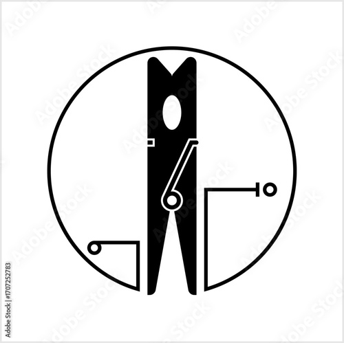 Clothes Peg Icon M_2509001