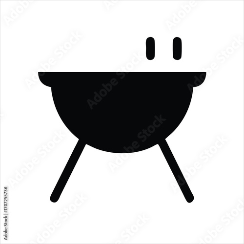 barbecue grill on white