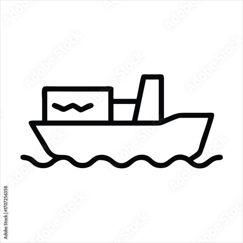 ship in the sea