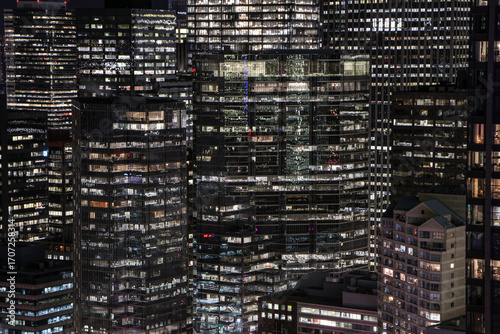 Εκτύπωση καμβά Toronto city skyline at winter night