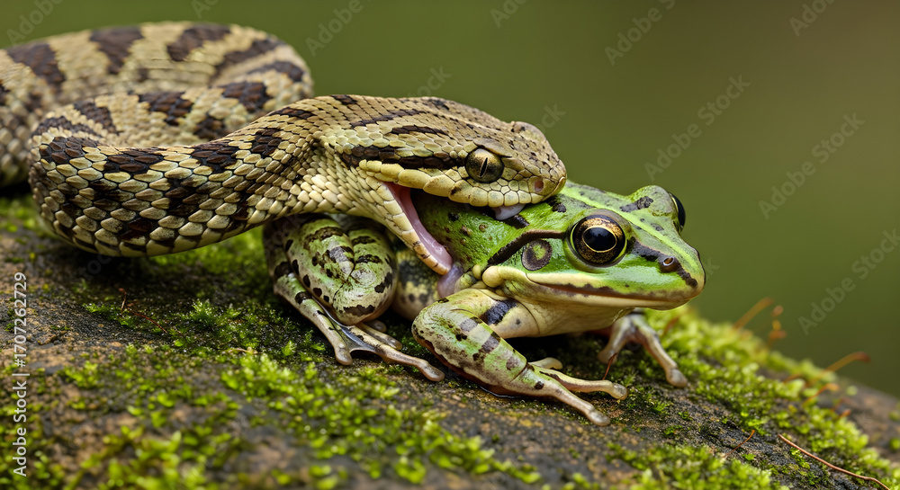 Fototapeta premium Nature's Predation Scene