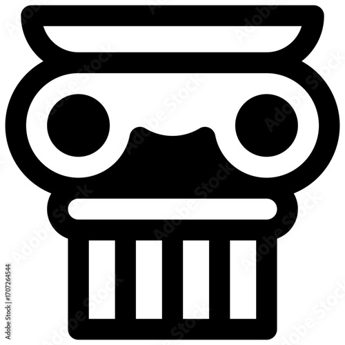 History. Outlined stroke vector icon with black-filled details.