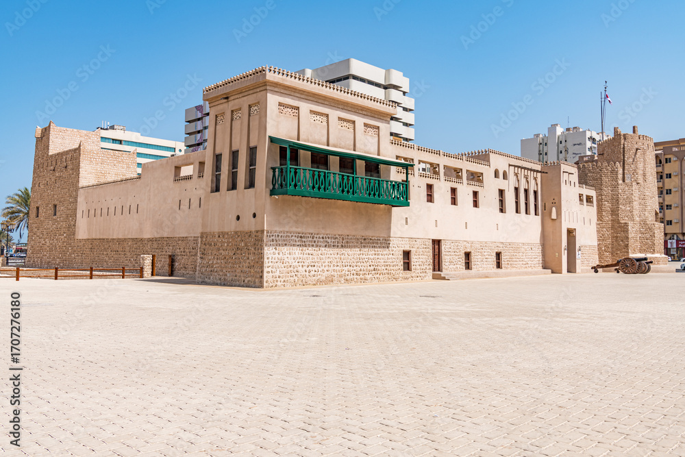 Fototapeta premium Sharjah Fort in Sharjah, UAE. It is known as Al Hisn.