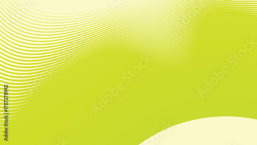 Green pastel stripes curve line abstract background with soft modern minimalist design