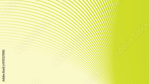 Green pastel stripes curve line abstract background with soft modern minimalist design