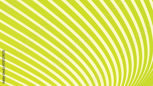 Green pastel stripes curve line abstract background with soft modern minimalist design