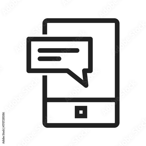 Active Chat icon vector image. Suitable for mobile apps, web apps and print media.
