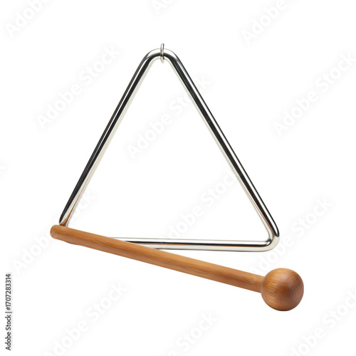 Triangle Percussion Instrument with Striker