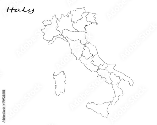 Administrative Map of Italy