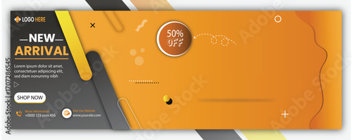 Sale banner design vector
