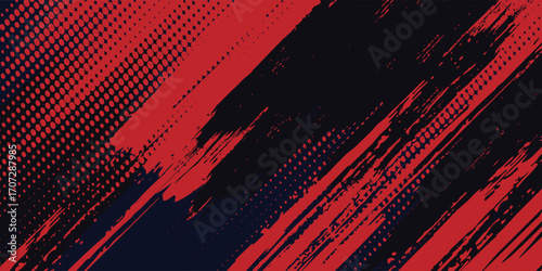 Yellow and black backdrop with dot halftone pattern Black and red abstract grunge background with halftone style modern arts sport background abstract  modern