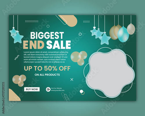 Sale banner design vector