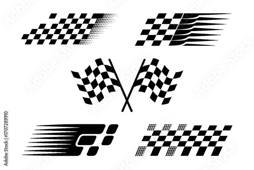 Dynamic Racing Flag Elements