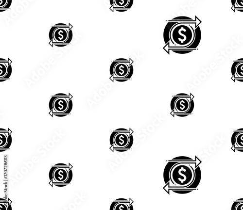 Cash Flow Icon Seamless Pattern Y_2411001