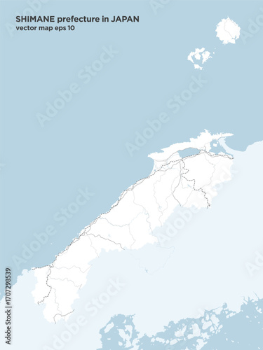 日本の島根県のシンプルなロードマップ