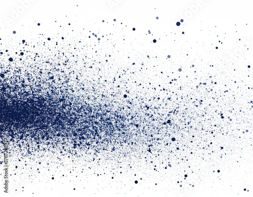 Wallpaper Mural Indigo spray paint splatter on white background Torontodigital.ca