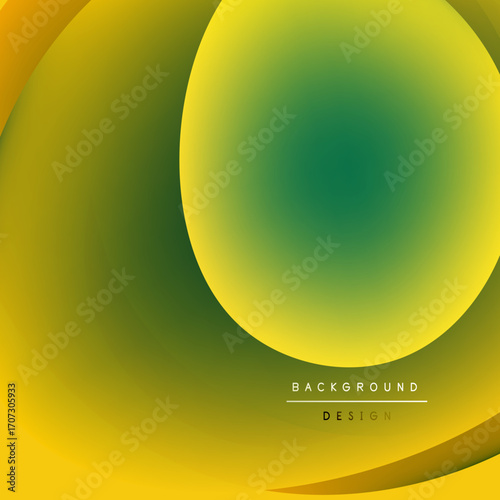 Abstract gradient background. Yellow, green hues blend smoothly. Minimalist design with circular shapes, modern aesthetic. Simple, clean presentation.
