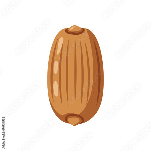 Pistachio nut close-up illustration – flat illustration