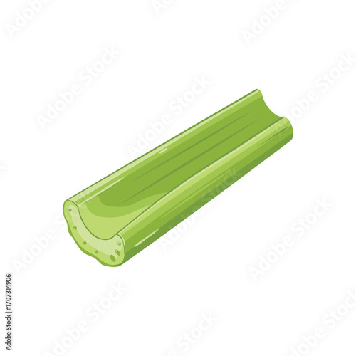 Vector illustration of fresh celery stick – flat illustration