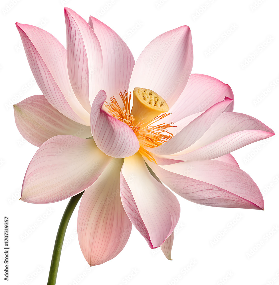 Fototapeta premium lotus flower isolated on white