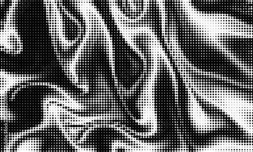 Grunge halftone gradient background. Faded grit noise texture. White and black sandy wallpaper. Retro pixelated backdrop. Anime or manga style comic overlay