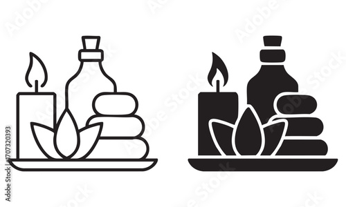 Spa icon isolated on a white background vector illustration
